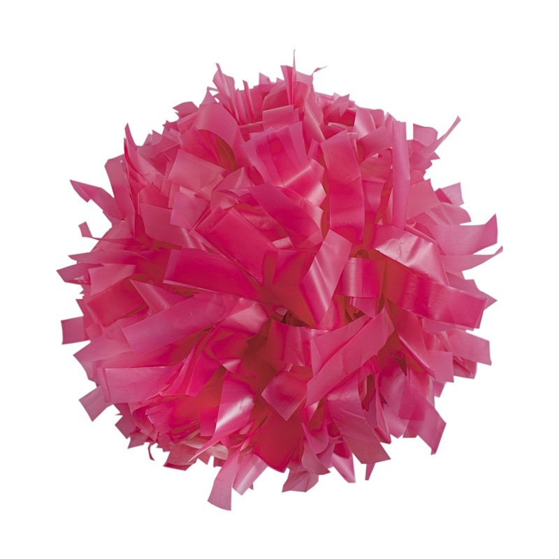 Pon pon 6" plastique rose fushia